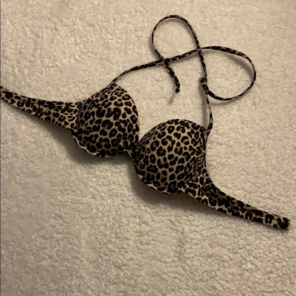 Women’s Halter Leopard Bikini Top M